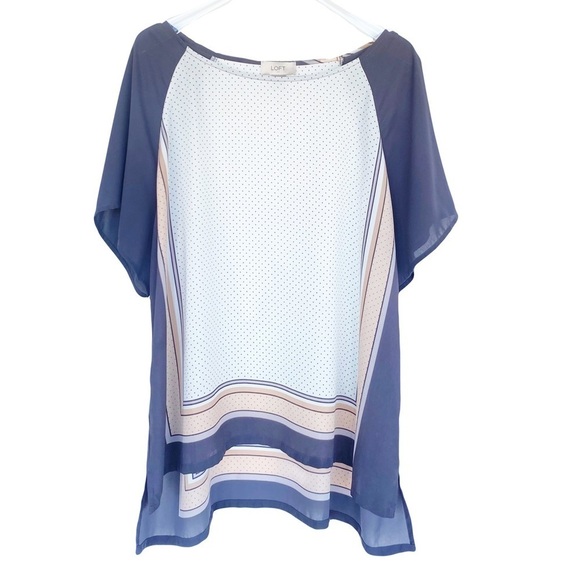 SALE 🛍️ LOFT Bandanna flowy light weight Summer Top -  Womens size XL - Picture 7 of 7